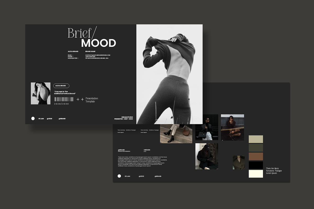 Brief Mood Presentation Template, a Presentation Template by Slide-Agency (Photo 4 of 12)