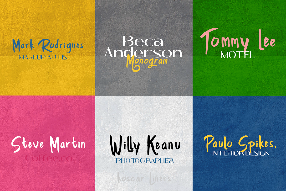 Koscar Liners - Handwritten Font, a Handwritten Font by madeDeduk (Photo 5 of 9)