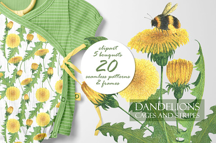 Dandelions, cages and stripes