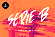 Serie B · 3 weights Brush Font, a Font by Imperfecto Fonts (Thumbnail 1 of 9)