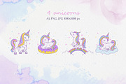 Cute unicorn collection, an Object Graphic by Holovei (Thumbnail 2 of 5)