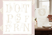Regency wedding monogram crest, a Decorative Illustration by WonderWonder (Thumbnail 5 of 9)