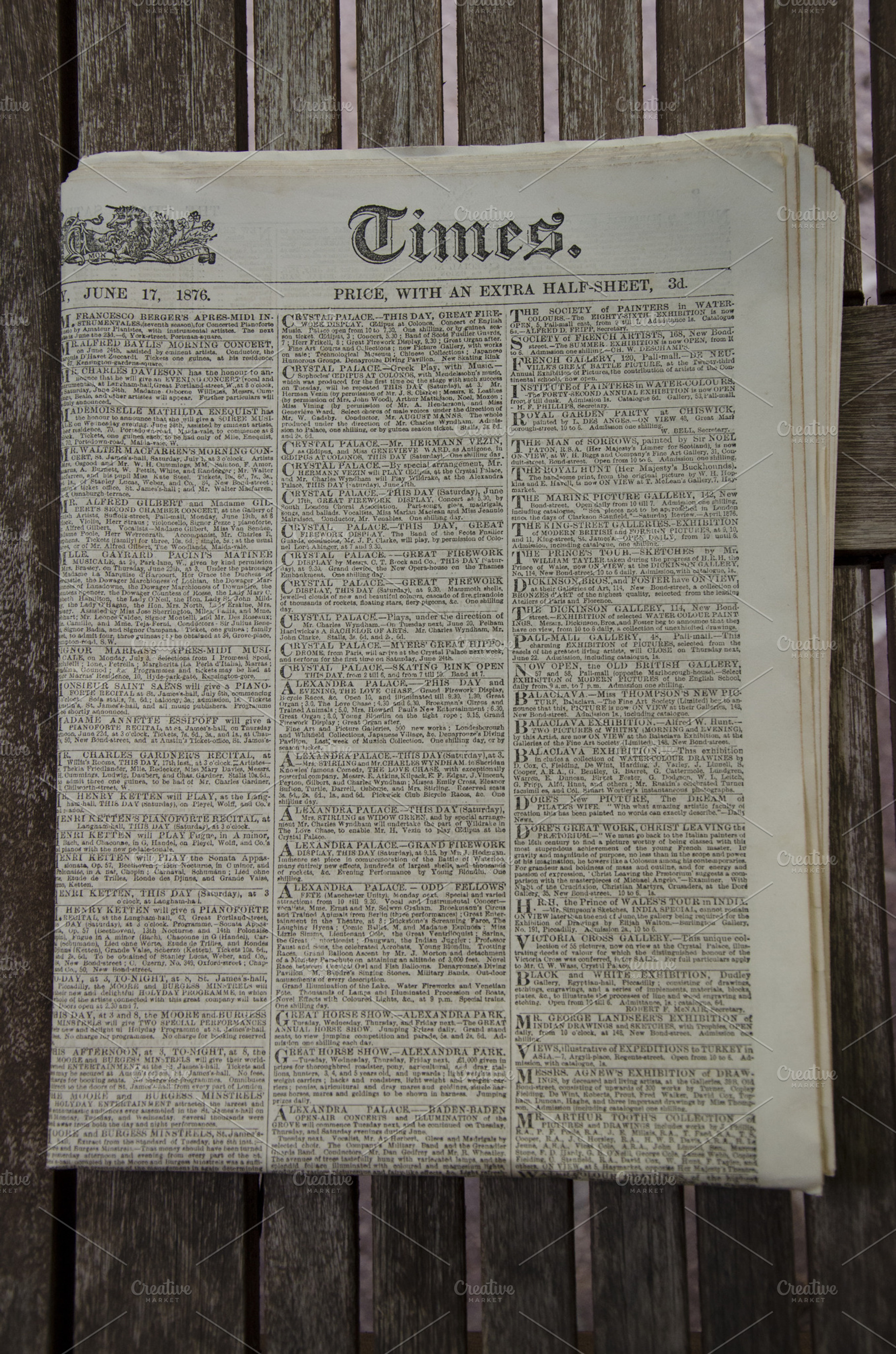 Vintage and rustic newspaper featuring vintage, newspaper, and vintage