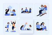 Friends Illustration Art Set, a Person Illustration by Brickclay (Thumbnail 8 of 9)
