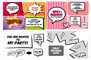 Comic Elements Vector HUGE Set!, an Illustration by FourLeafLover (Thumbnail 6 of 13)