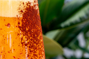 Tropical orange drink citrus beverage leaves spicy, a Food & Drink Photo by Photo Drive Studio