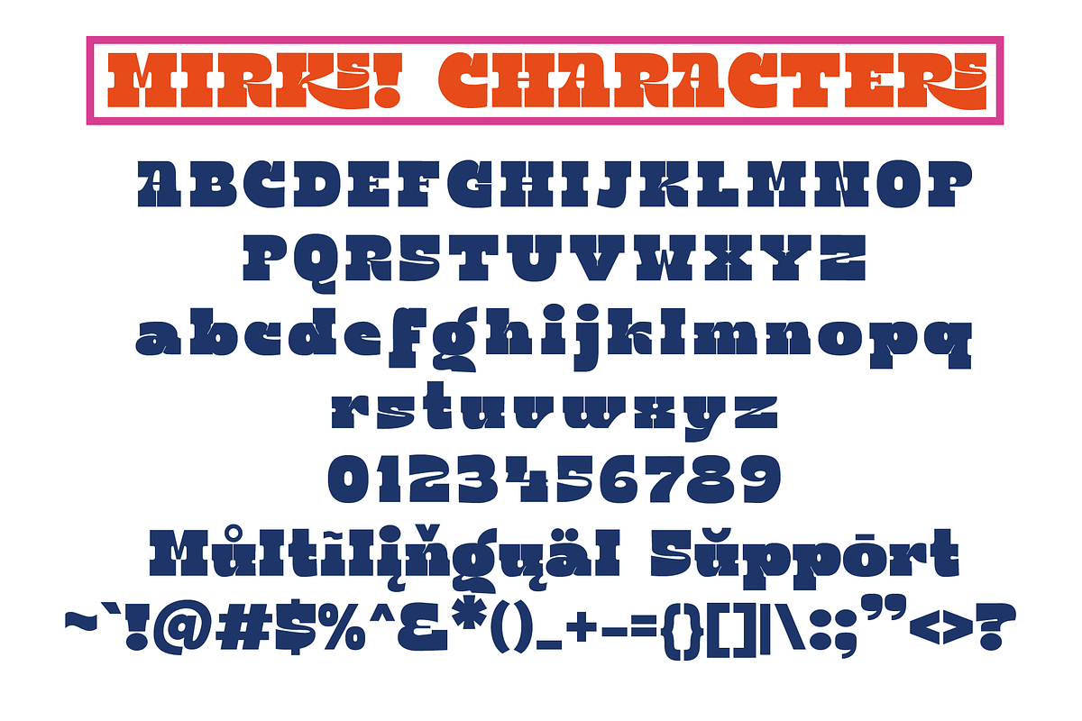 MIRKS | Retro Font, a Slab Serif Font by Jolicia Type (Photo 5 of 6)