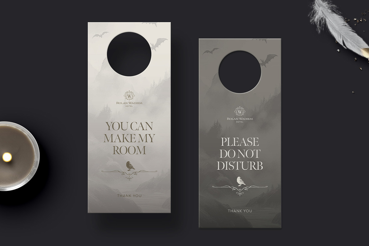 Halloween Door Hanger Template, a Stationery Template by BrandPacks (Photo 1 of 6)