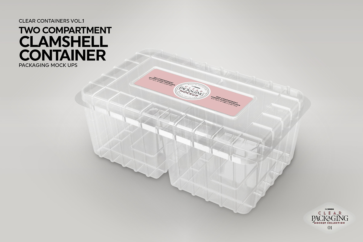Two Side Container Packaging Mockup, a Cups & Container Mockup by INCDesign (Photo 5 of 7)