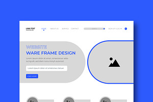 Wireframe Landing Page Layout