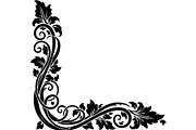 Vintage Baroque Floral Corner Frame, a Decorative Illustration by Creativeshirt (Thumbnail 15 of 20)