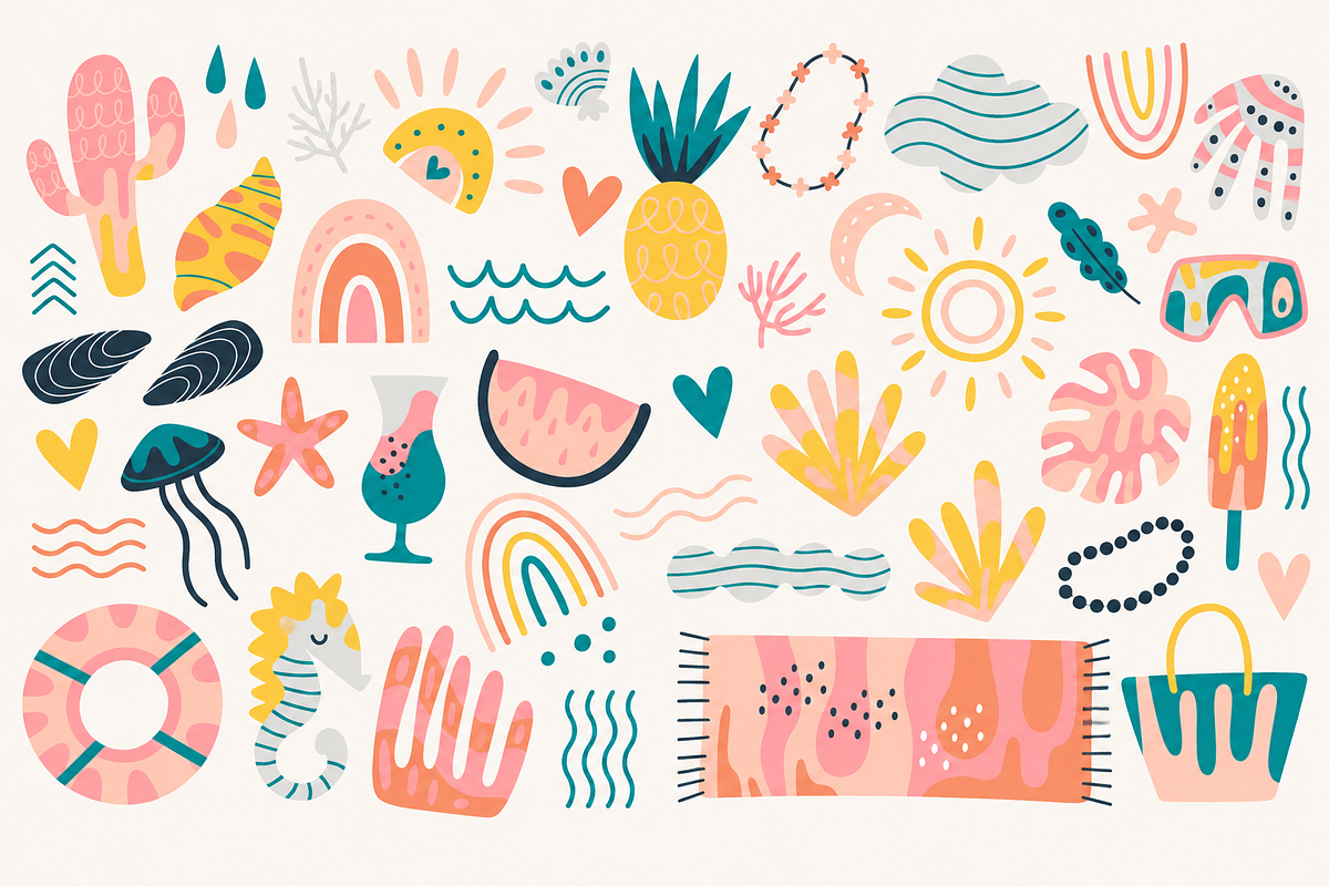 Boho Folk Floral Clipart, a Decorative Illustration by Anna Studio (Photo 7 of 12)