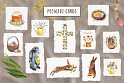 Happy Easter watercolor set, a Decorative Illustration by Julycolor (Thumbnail 4 of 10)