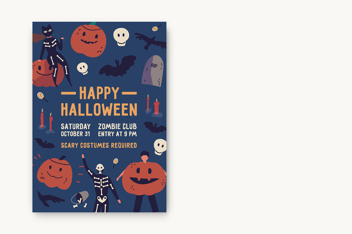 Halloween posters, cards, seamless, a Decorative Illustration by Good Studio (Photo 6 of 15)