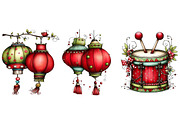Chinese New Year Clipart, an Illustration by Craft Nest (Thumbnail 5 of 8)