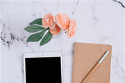 Marble Tech Mockup Bundle, a Social Media Template by Brand Strategy Co. (Thumbnail 5 of 8)