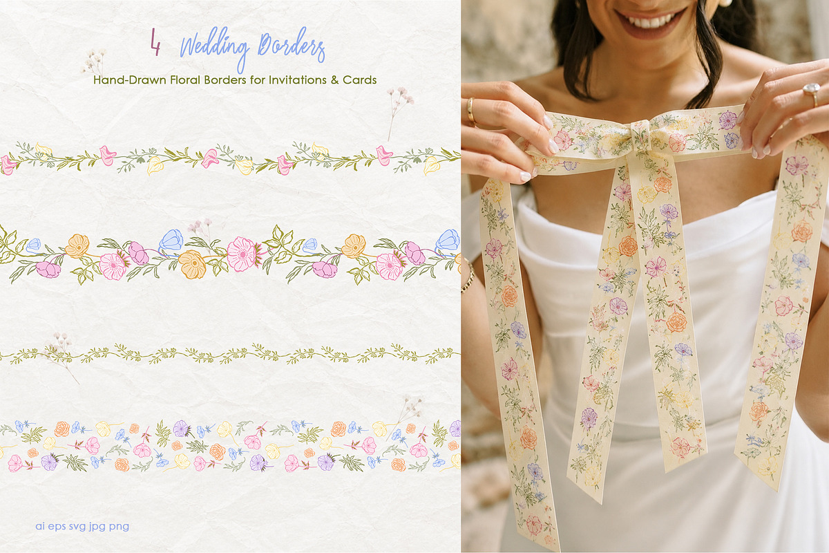 Dopamine Garden Wedding Clipart Pack, a Decorative Illustration by SunnJaneArt (Photo 15 of 20)
