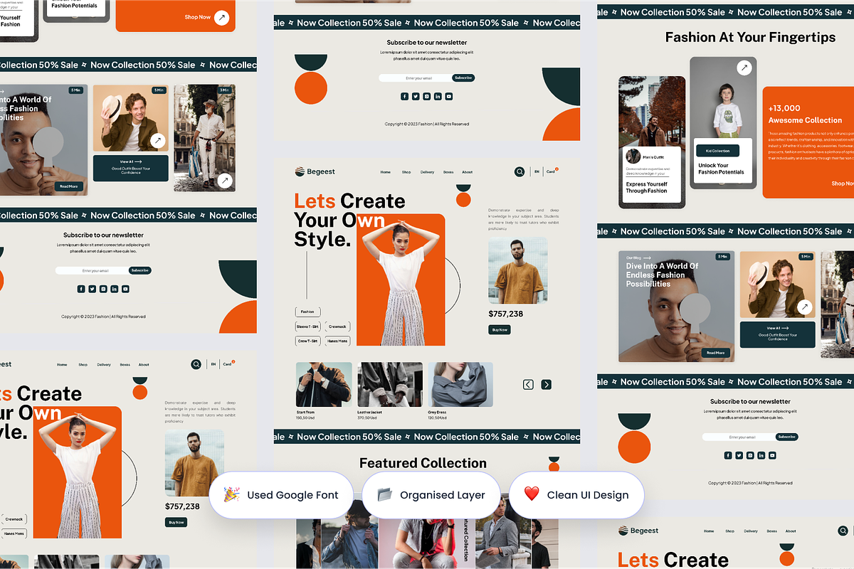 Fashion Ecommerce Landing Page, a Landing Page Template by Annora Studio (Photo 3 of 5)
