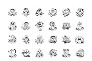 Octopus Cartoon Sticker Set, an Emoji Icon by Vectors Market (Thumbnail 6 of 6)