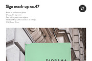 50 sign facade signboard logo mock, a Product Mockup by PrintPixel (Thumbnail 49 of 53)