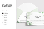 Realistic Greeting Card Mockup, a Product Mockup by graphypix (Thumbnail 2 of 4)