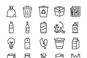 41 Household Waste Icon Set, an Outline Icon by adenpinkstore (Thumbnail 1 of 20)