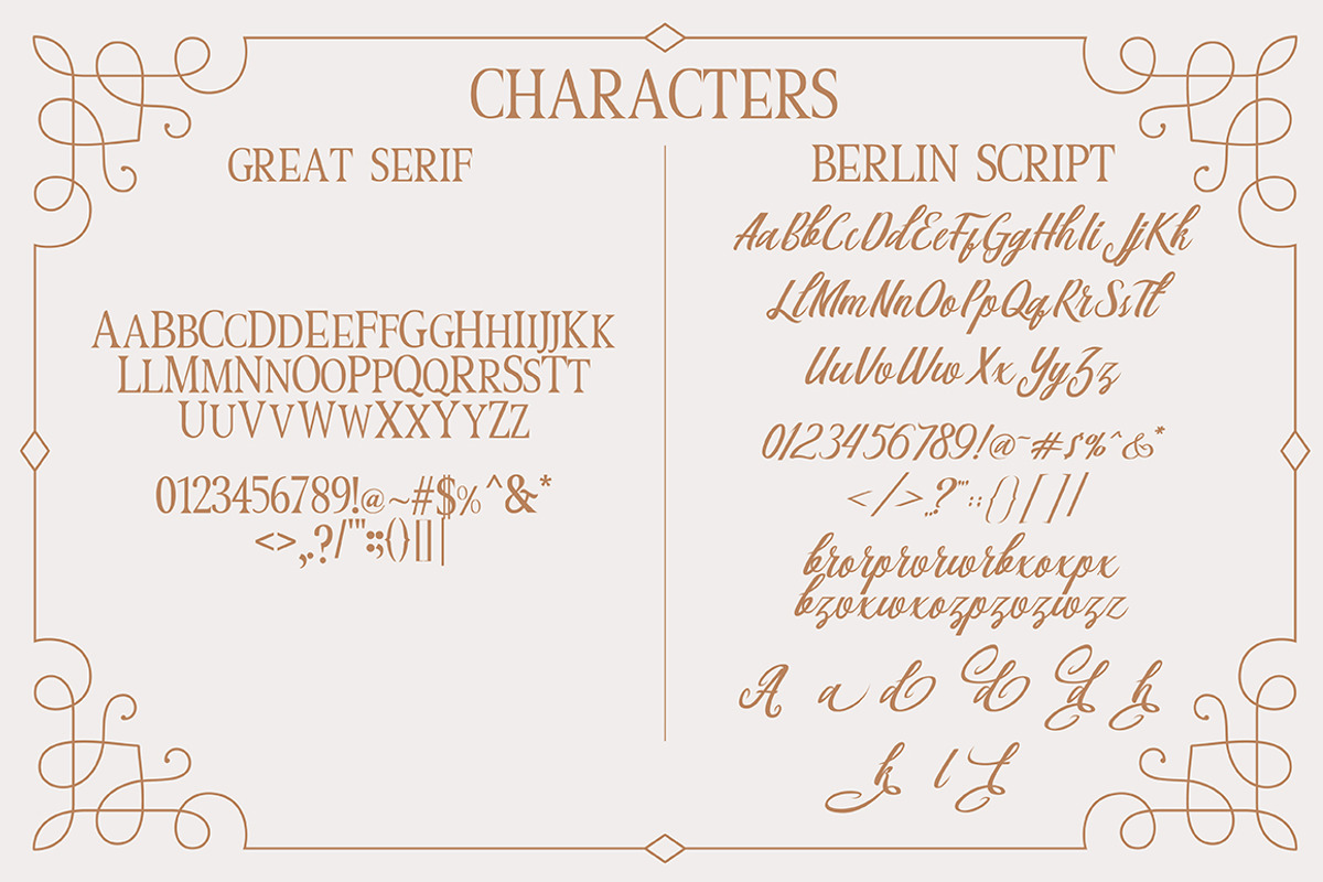 Berlin Script + Great Serif, a Script Font by Debut Studio (Photo 9 of 9)