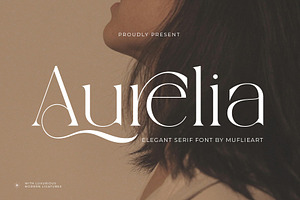 Aurelia - Elegant Serif Font, a Serif Font by Muflieart
