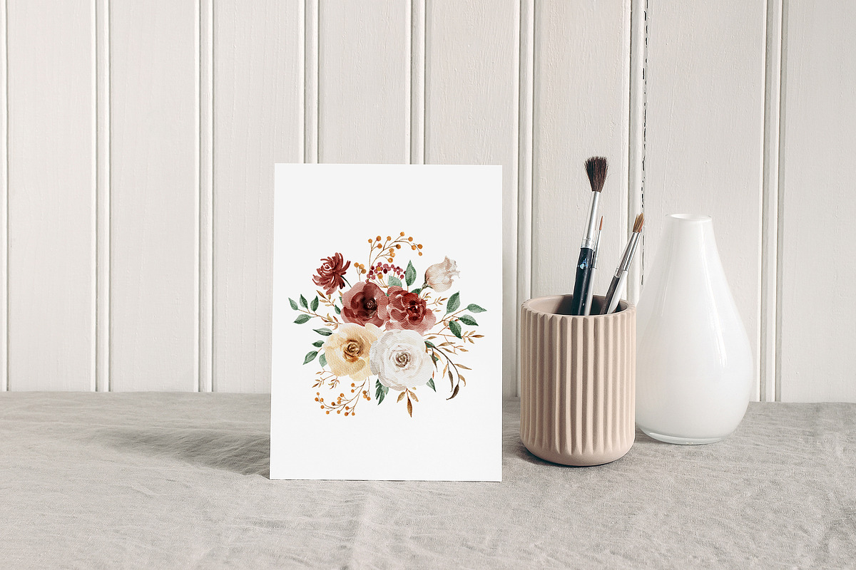 SEPTEMBER Watercolor Fall Set, an Object Graphic by Kaleriia (Photo 9 of 13)