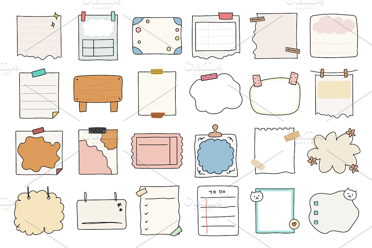 96 banner and paper vector set, an Object Graphic by Pinkbrush (Photo 3 of 5)