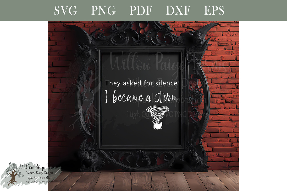 I became a storm witchy svg, an Object Illustration by Willow Paige Farms (Photo 4 of 8)
