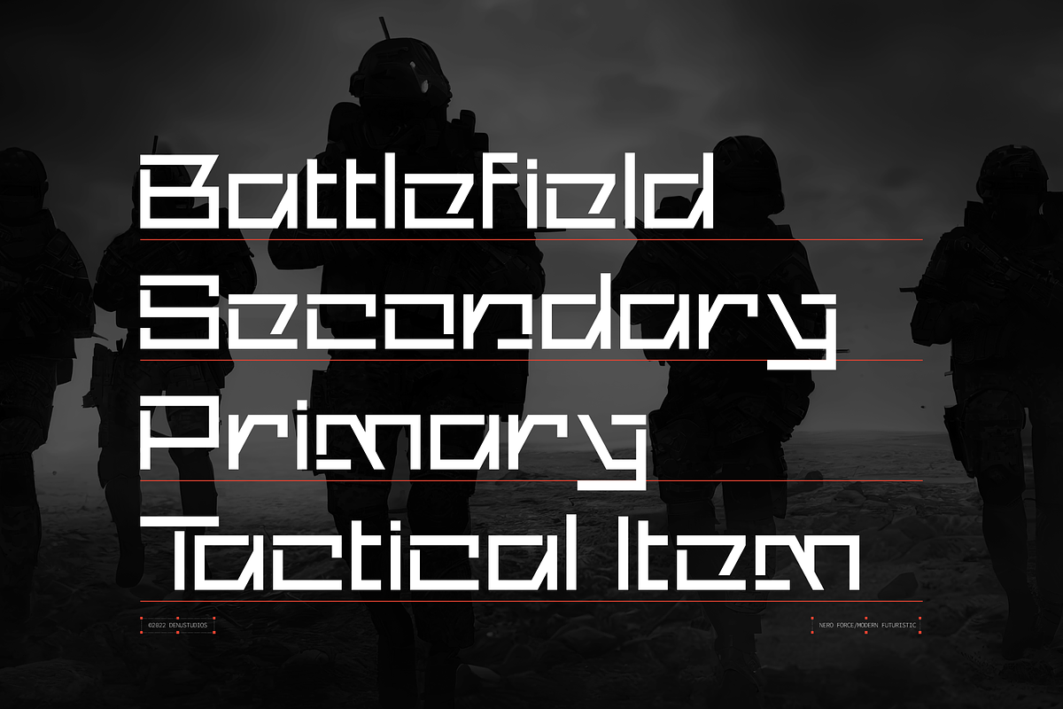 Nero Force | Modern Futuristic, a Sans Serif Font by Denustudios (Photo 4 of 12)