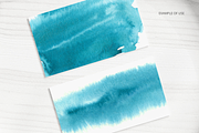 Teal Blue Watercolor Washes, a Texture Graphic by Kolorata Art (Thumbnail 3 of 5)