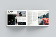 Travel Magazine Template Landscape, a Magazine Template by GoldenGrid Studio (Thumbnail 6 of 10)