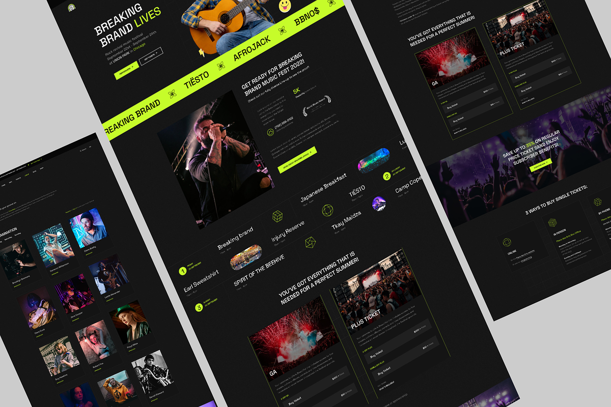 Festival - Event Figma Template, an UI Kit Template by YoArts (Photo 3 of 4)