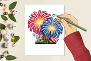 4th of July Holiday Clipart Bundle., an Illustration by SVGArt (Thumbnail 7 of 9)