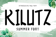 KILUTZ | Summer San Serif Display, a Sans Serif Font by twinstd (Thumbnail 1 of 10)