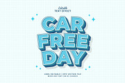 Text Effect Car Free Day, a Layer Style Add-On by Navy Graphic (Thumbnail 1 of 2)
