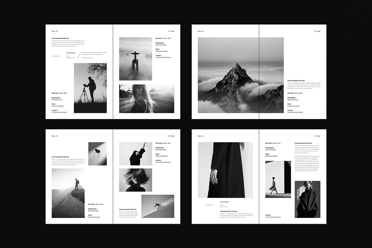 Photography Portfolio Template, a Brochure Template by DesignCrest (Photo 11 of 17)
