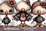 Whimsical Thanksgiving Clipart, an Illustration by CreationArt (Thumbnail 1 of 5)