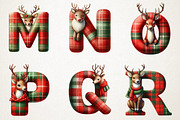 Christmas Reindeer Alphabet Png Clip, an Illustration by RobertsArt (Thumbnail 4 of 7)