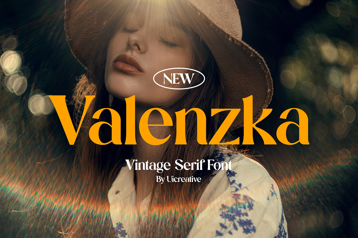 Valenzka Vintage Serif Font, a Serif Font by UICreative (Photo 1 of 11)