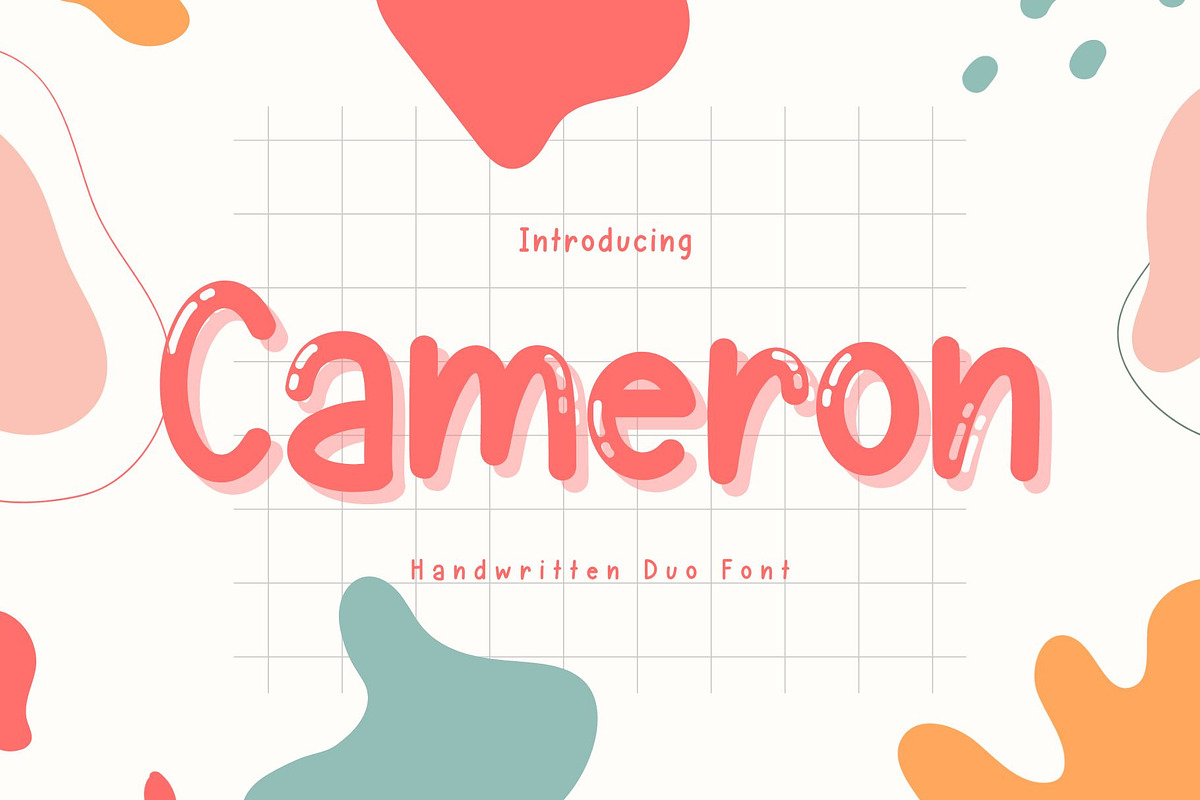 Cameron is a cute handwritten font, a Handwritten Font by Brown Cupple (Photo 1 of 7)