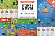 Fitness & Gym Themes, a Food Illustration by TAlex (Thumbnail 1 of 7)