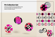 Enamel Pin Button Mockup Set, a Merchandise Mockup by Mego-studio (Thumbnail 3 of 7)