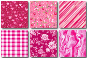 Hot Pink Digital Papers, a Pattern Graphic by designcity5 (Thumbnail 4 of 5)