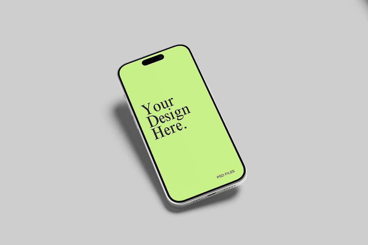 iPhone 16 Pro Mockup, an iPhone Mockup by Graphiculon (Photo 5 of 11)