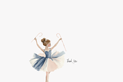 Winter Ballet Clipart Set, a Decorative Illustration by Pati Paints (Thumbnail 7 of 11)