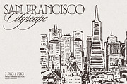 San Francisco Cityscape, a Work Illustration by TheMountBirdStudio (Thumbnail 1 of 6)