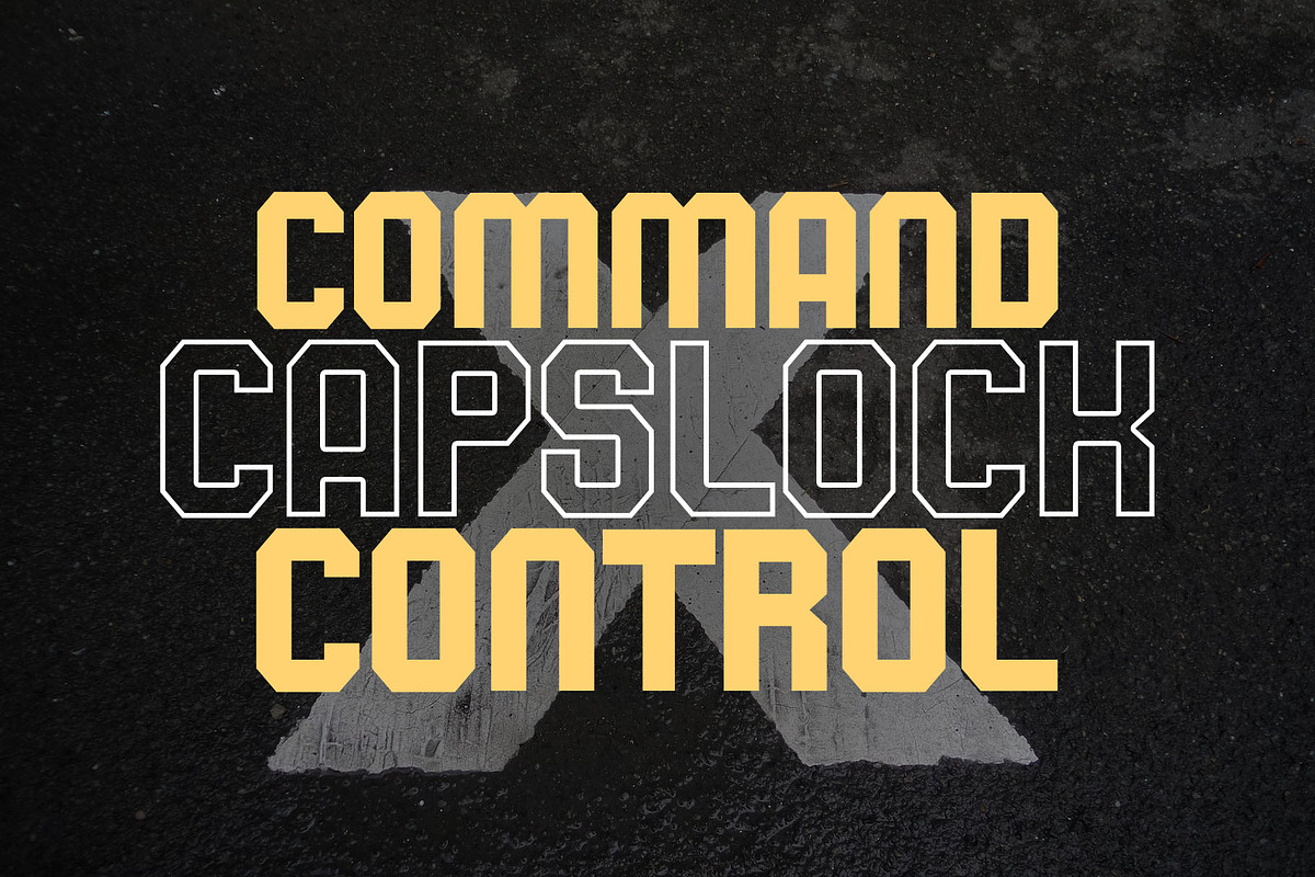 Broken Condensed Sans Serif Font, a Sans Serif Font by Graphicxell (Photo 4 of 6)